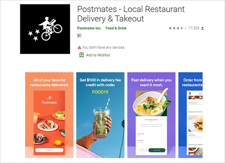 Postmates Food Delivery App Desarrollo Costo Postmates Food Delivery App Desarrollo Costo