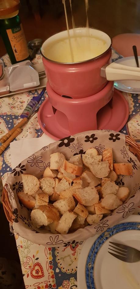 (Receta) Fondue de queso (Receta) Fondue de queso