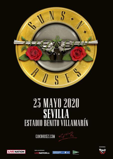 Concierto de Guns n' Roses el 23 de mayo en el Benito Villamarín de Sevilla