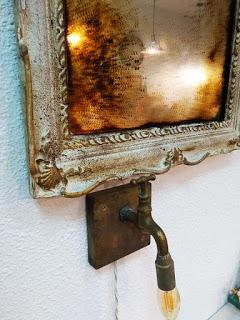 Dando un aire antiguo a este espejo