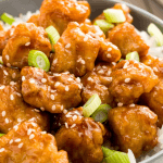 Orange chicken o pollo a la naranja estilo chino