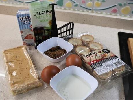 Ingredientes para hacer tartaletas de turrón en Mambo