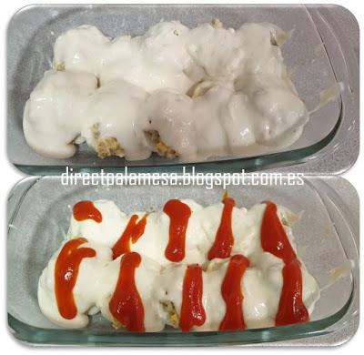 Huevos rellenos de carne