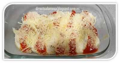 Huevos rellenos de carne