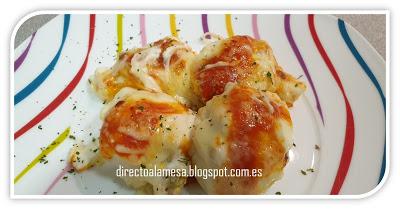 Huevos rellenos de carne