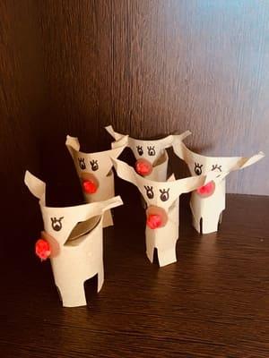 manualidades navideñas reno