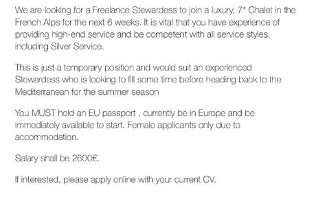 Trabajar durante la temporada de ski Trabajar durante la temporada de ski