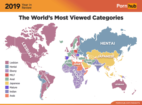 Japonés y hentai son los términos mejor preferidos en Pornhub del 2019 Japonés y hentai son los términos mejor preferidos en Pornhub del 2019