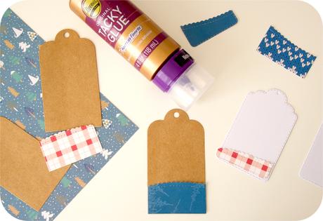 DIY: Etiquetas navideñas de scrapbooking