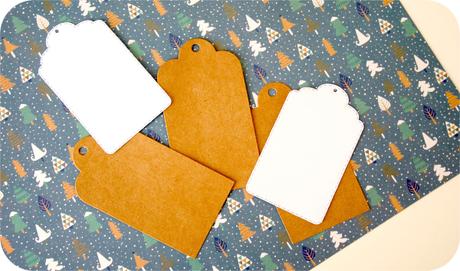 DIY: Etiquetas navideñas de scrapbooking