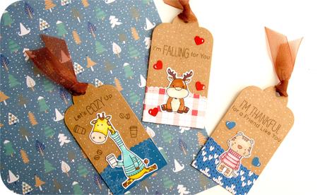 DIY: Etiquetas navideñas de scrapbooking