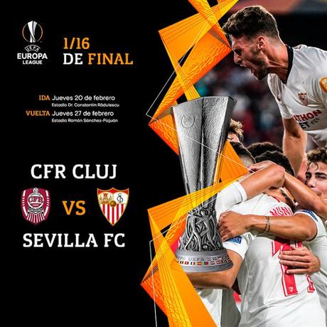El Sevilla FC se enfrentará al Cluj en los dieciseisavos de Final de la Europa League