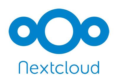 Guardar archivos en la nube con una plataforma privada. Logotipo NextCloud