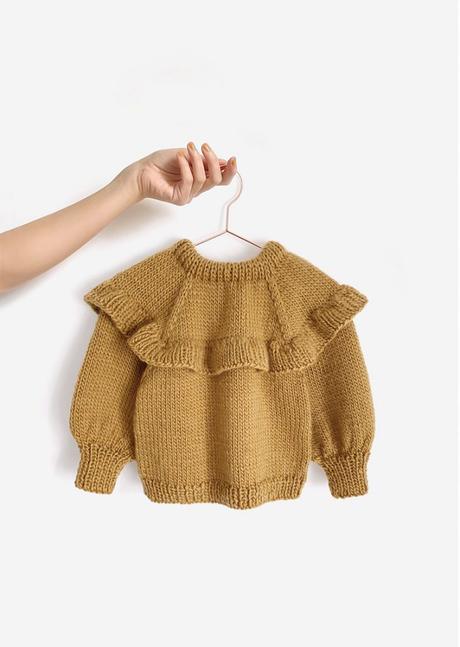Jersey de Punto con Volante para niña – Ruffle Sweater