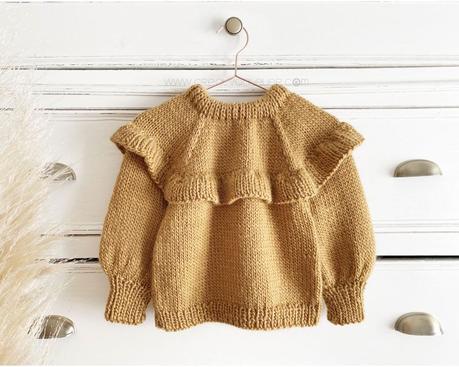 Jersey de Punto con Volante para niña – Ruffle Sweater