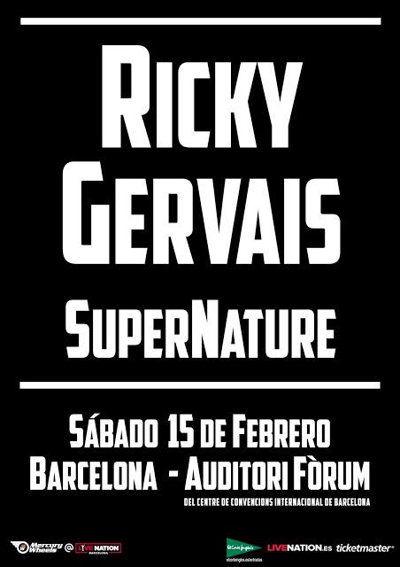 [Noticia] Ricky Gervais presentará su espectáculo Supernature en Barcelona