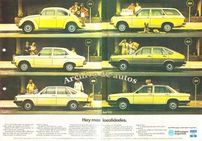 Volkswagen 1300, Passat y Audi 100 importados
