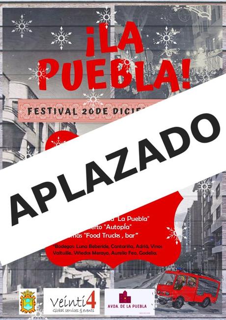 ☔Aplazado el Festival de la Avenida de la Puebla ☔