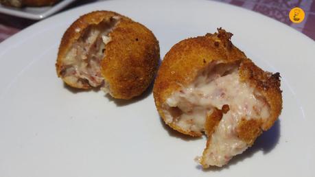 Croquetas de jamón en La Viña de Nerea Barajas