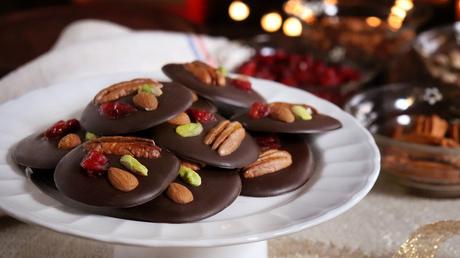 mendiants bombones de frutos navideños