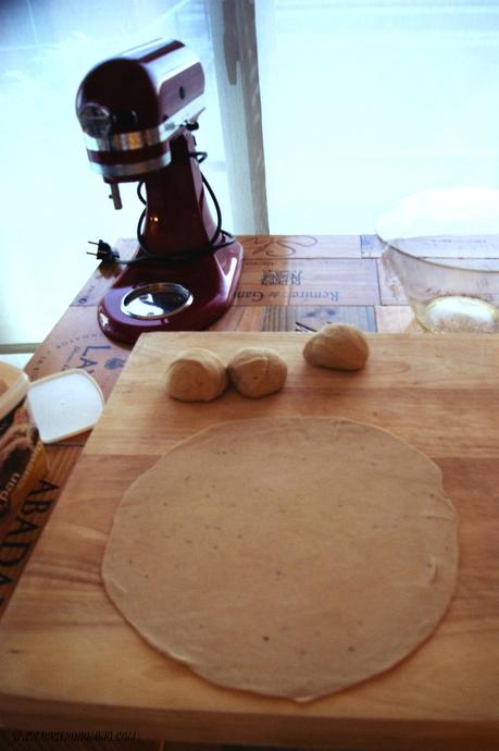 Masa fina para pizza o calzone