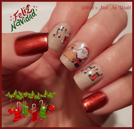 RETO ESMALTANDO LA NAVIDAD: Santa Claus