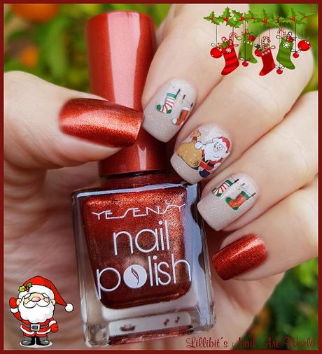 RETO ESMALTANDO LA NAVIDAD: Santa Claus