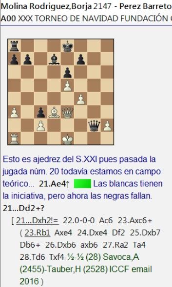 Fragmentos de partidas de la 6ª ronda de la XXX Edición del Torneo de Navidad de la Fundación CajaCanarias