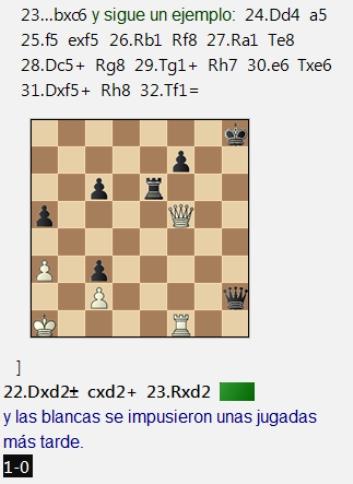 Fragmentos de partidas de la 6ª ronda de la XXX Edición del Torneo de Navidad de la Fundación CajaCanarias