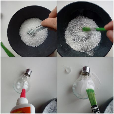 DIY: Adornos para el arbol con bombillas