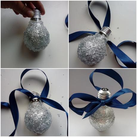 DIY: Adornos para el arbol con bombillas