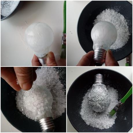 DIY: Adornos para el arbol con bombillas