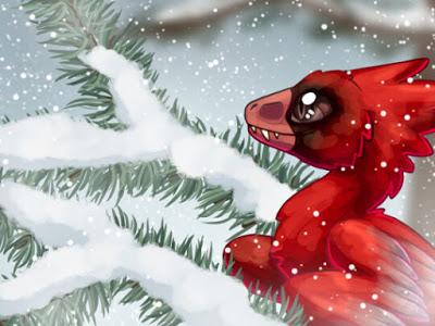 Los dinosaurios navideños de Ian Haramaki