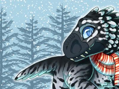 Los dinosaurios navideños de Ian Haramaki