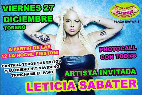 Leticia Sabater ‘Trincha el pavo’ este viernes en Toreno