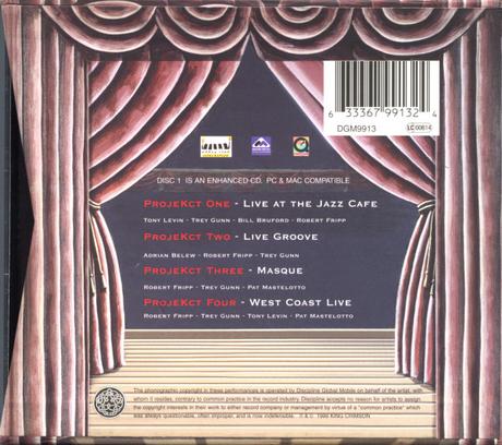 King Crimson - The ProjeKcts (ProjeKct One) - Live At The Jazz Cafe del Box  (1999)