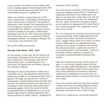 King Crimson - The ProjeKcts (ProjeKct One) - Live At The Jazz Cafe del Box  (1999)