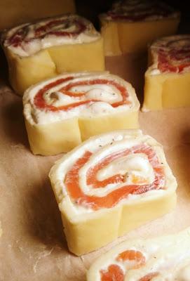 Bocado cremoso con salmón ahumado