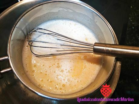 Tarta de Turrón de Yema Tostada