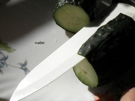 Rollos de pepino light (falso sushi) Rollos de pepino light (falso sushi)