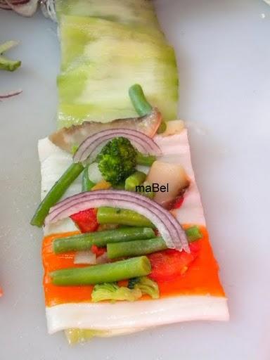 Rollos de pepino light (falso sushi) Rollos de pepino light (falso sushi)