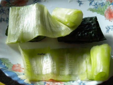 Rollos de pepino light (falso sushi) Rollos de pepino light (falso sushi)