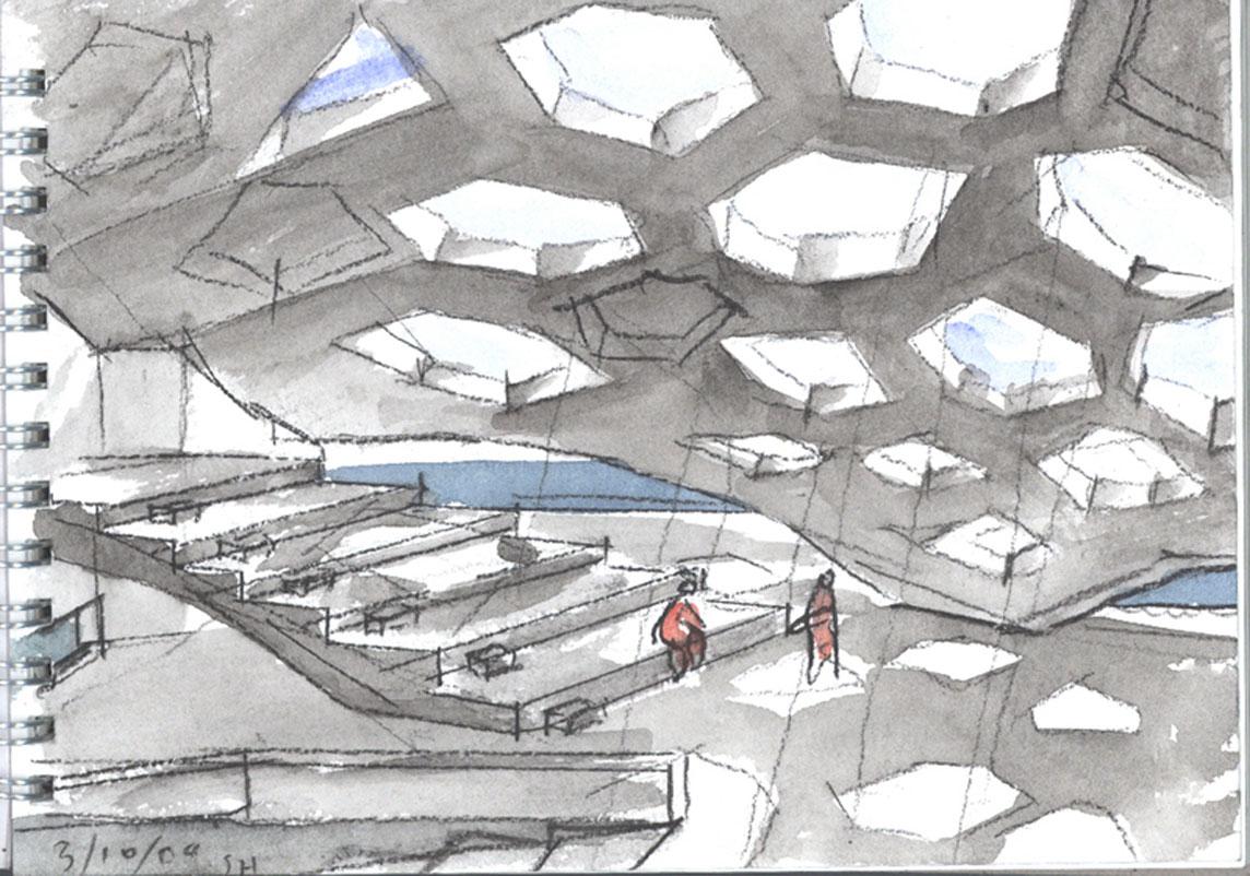 Croquis Maestros: Las Acuarelas de Steven Holl, un Oasis Analógico