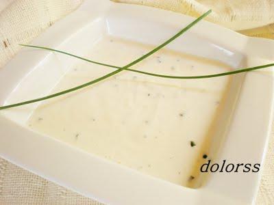 Salsa de yogur con cebollino