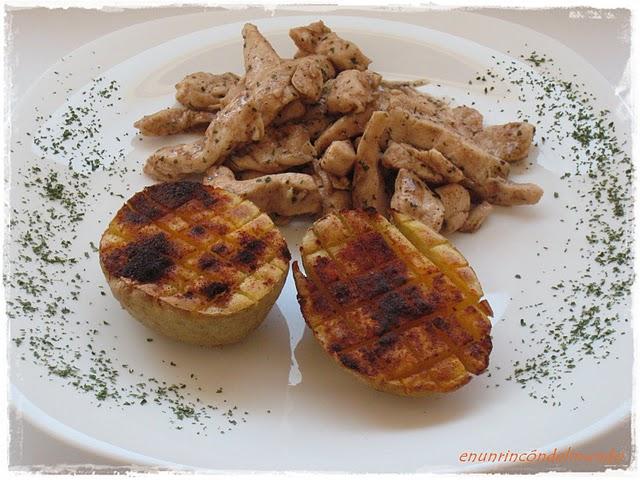 Pechuga de pollo con toque de canela