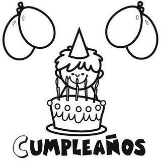 CUMPLEAÑOS FELIZ  (DIBUJOS PARA COLOREAR Y CANCIONES)