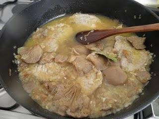 Cinta de lomo en salsa de setas