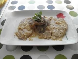 Cinta de lomo en salsa de setas