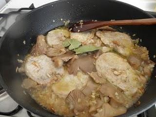 Cinta de lomo en salsa de setas