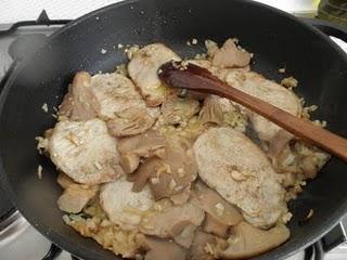 Cinta de lomo en salsa de setas